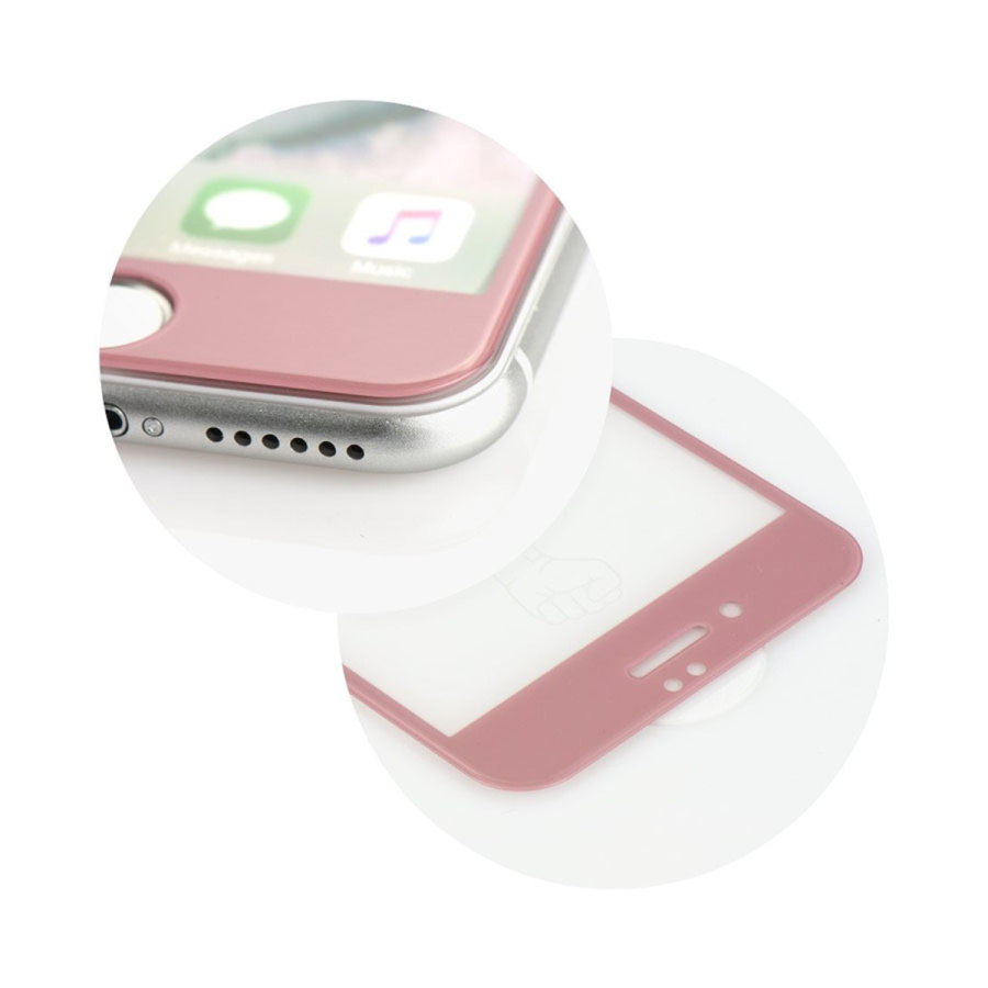 5D Full Glue 9H Tempered Glass Apple iPhone 6/6s Plus Ροζ Χρυσό