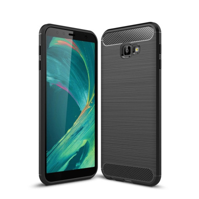 Θήκη Σιλικόνης Carbon TPU Fiber Brushed Samsung Galaxy J4 Plus 2018 Μαύρο