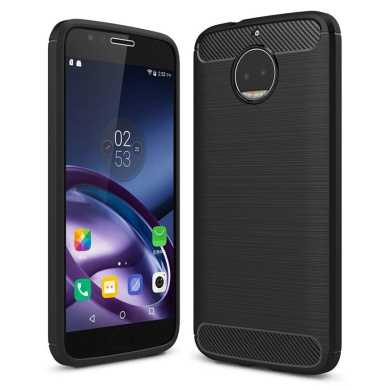 Θήκη Σιλικόνης Carbon TPU Fiber Brushed Motorola Moto G5S Plus Μαύρο