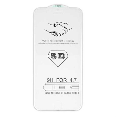 5D Full Glue 9H Tempered Glass Apple iPhone 6/6s Διάφανο