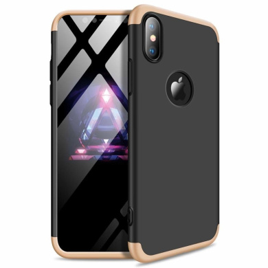 GKK 360 Full Body Protection Apple iPhone XS MAX Μαύρο/Χρυσό