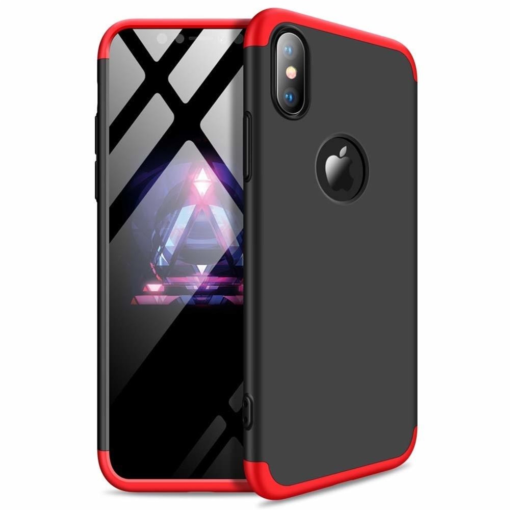 GKK 360 Full Body Protection Apple iPhone XS MAX Μαύρο/Κόκκινο