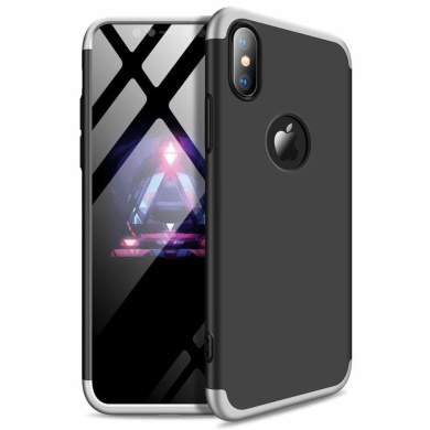 GKK 360 Full Body Protection Apple iPhone XS MAX Μαύρο/Ασημί