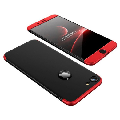 GKK 360 Full Body Protection Apple iPhone 7 Plus / iPhone 8 Plus Μαύρο/Κόκκινο