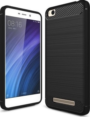 Θήκη Σιλικόνης Carbon TPU Fiber Brushed Xiaomi Redmi 4A Μαύρο