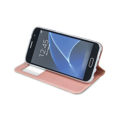 Smart Look Book Samsung Galaxy S9 Ροζ Χρυσό