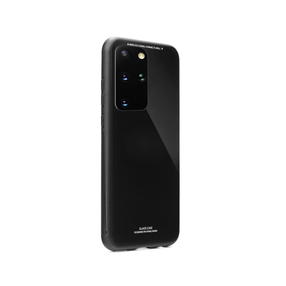 Glass Case Samsung Galaxy S20 Plus Μαύρο