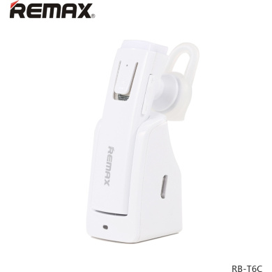 Ακουστικό Bluetooth Remax RB-T6C Με βάση φόρτισης Λευκό