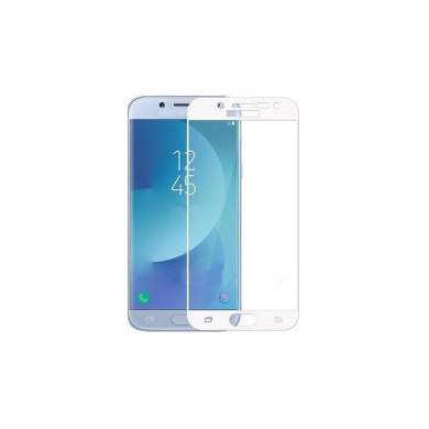 5D Full Glue 9H Glass Samsung H/Q Galaxy J7 (2017) Λευκό