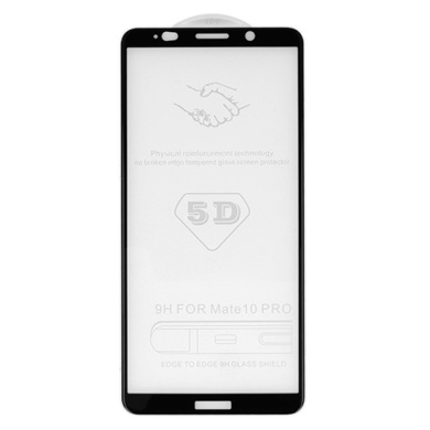 5D Full Glue 9H Glass Huawei H/Q P Smart 2019 / Honor 10 Lite Μαύρο