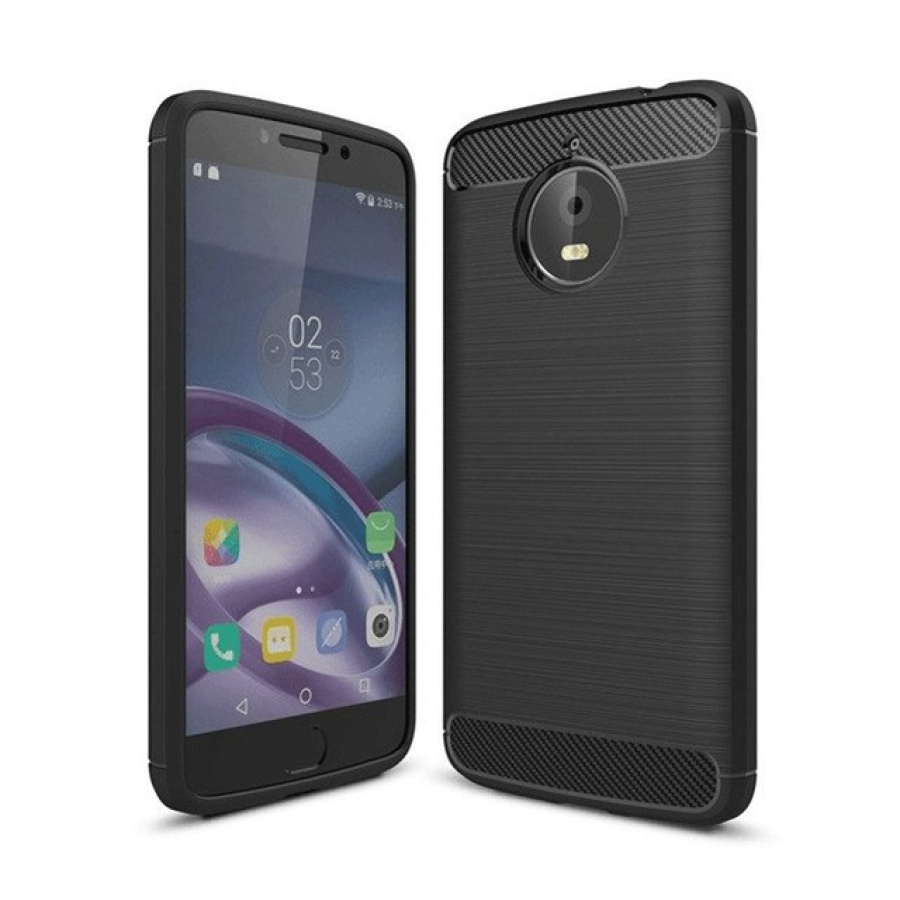 Θήκη Σιλικόνης Carbon TPU Fiber Brushed Motorola Motorola G6 Plus Μαύρο