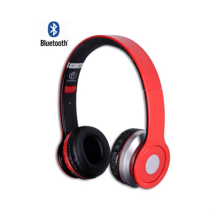Ακουστικό κεφαλής Bluetooth Rebeltec Crystal Κόκκινο