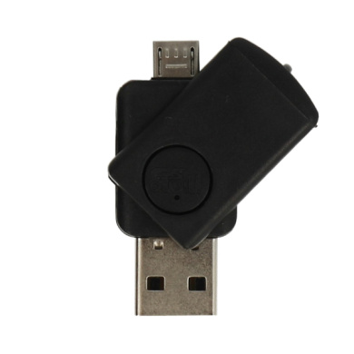 Micro SD Cards Reader > micro USB / USB 2.00 - CR08 Μαύρο