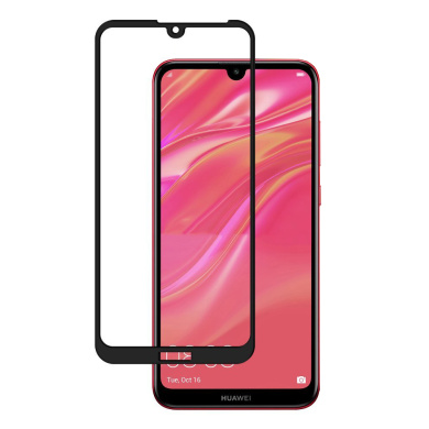 Full Glue 9H Tempered Glass Case Friendly Huawei Y5 2019 / Honor 8S Μαύρο