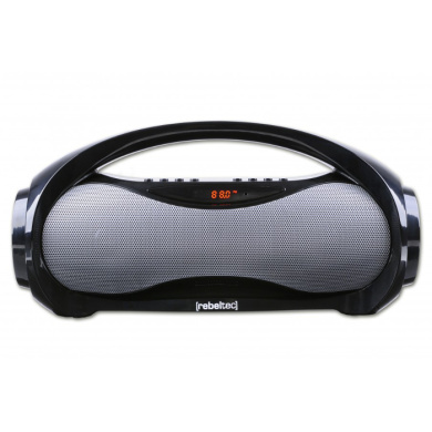 REBELTEC SoundBox 320-boomboxBT/FM/USB Μαύρο / Ασημί