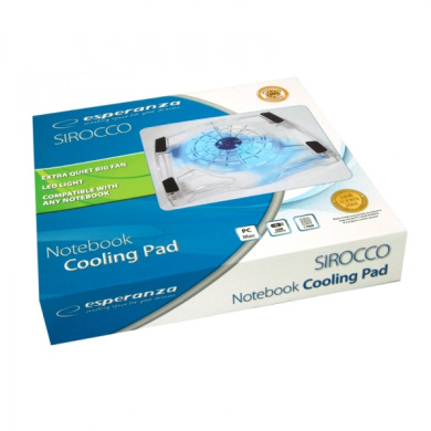 Cooling Pad για Laptop και Notebook έως 15.6" Sirocco Esperanza Λευκό