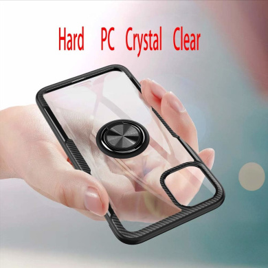Carbon Clear Ring TPU Apple iPhone 11 Pro Μαύρο