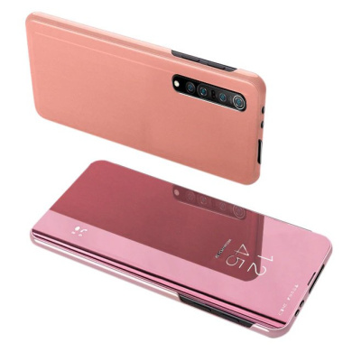 Clear View Cover Xiaomi Mi Note 10 Lite Ροζ Χρυσό