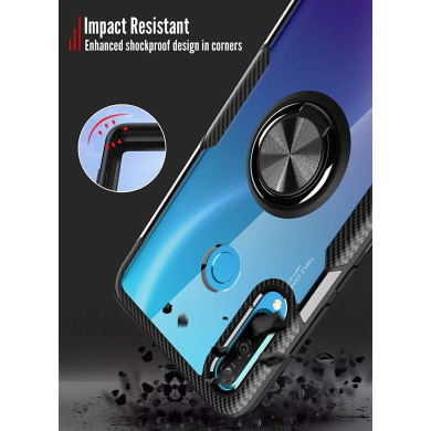 Carbon Clear Ring TPU Huawei P30 Μαύρο