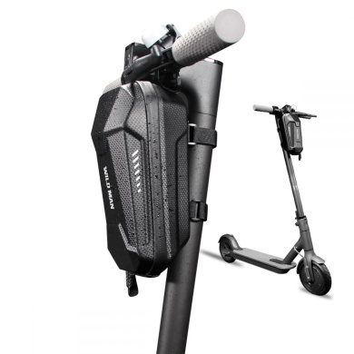 Αδιάβροχη Μπροστινή Τσάντα Αποθήκευσης WildMan ”M” για Electric Scooter/Ποδήλατο Μαύρο