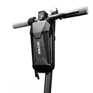 Αδιάβροχη Μπροστινή Τσάντα Αποθήκευσης WildMan ”M” για Electric Scooter/Ποδήλατο Μαύρο