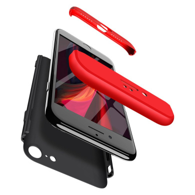 GKK 360 Full Body Protection Apple iPhone SE 2020 / iPhone SE 2022 Μαύρο/Κόκκινο