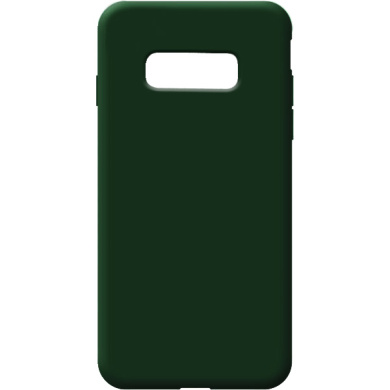 Soft Touch Silicone Samsung Galaxy S10e Πράσινο Σκούρο