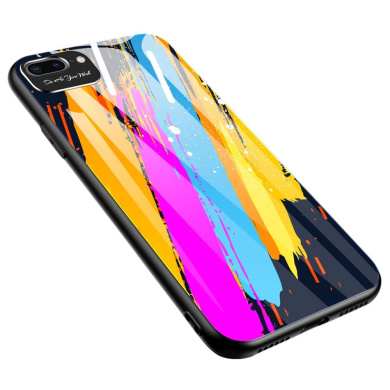 Color Glass Case Durable Apple iphone 7, iphone 8, iPhone SE 2020, iPhone SE 2022 Colorous pattern 3