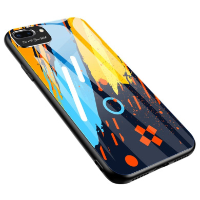 Color Glass Case Durable Apple iphone 7 Plus, iphone 8 Plus Colorous pattern 1