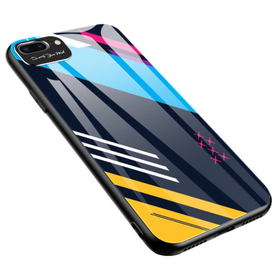 Color Glass Case Durable Apple iphone 7 Plus, iphone 8 Plus Colorous pattern 2