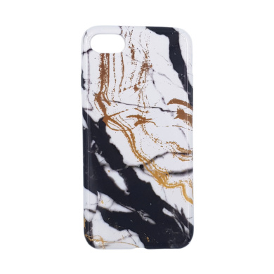 Θήκη Marble Silicon Apple iPhone 6/6s Black / White