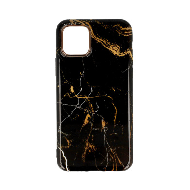 Θήκη Marble Silicon Apple iPhone 11 Pro Black / Gold