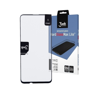 3MK HardGlass Max Lite Full Screen Huawei P Smart Z / Honor 9X / P Smart Pro 2019 Μαύρο