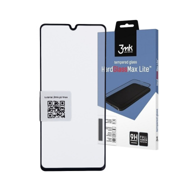 3MK HardGlass Max Lite Full Screen Samsung Galaxy A41 Μαύρο