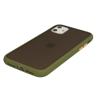Θήκη Color Button Bumper Apple iPhone 6/6s Χακί