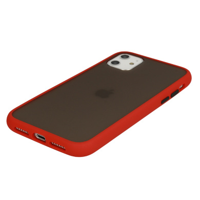 Θήκη Color Button Bumper Apple iPhone 12 Pro Max Κόκκινο