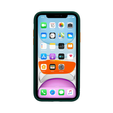 Θήκη Color Button Bumper Apple iPhone 12 Pro Max Πράσινο