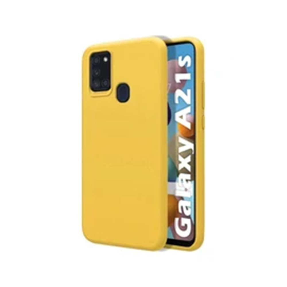Θήκη Σιλικόνης με Κορδόνι CarryHang Sonique Samsung Galaxy A21s Κίτρινο