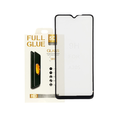 5D Full Glue 9H Glass Samsung H/Q Galaxy A20s Μαύρο