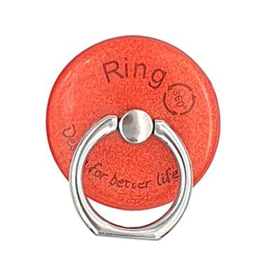 Αυτοκόλλητο Δαχτυλίδι Ring Κινητού Glitter Κόκκινο