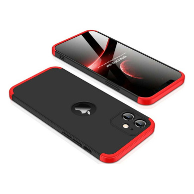 GKK 360 Full Body Protection Apple iPhone 12 mini Μαύρο/Κόκκινο