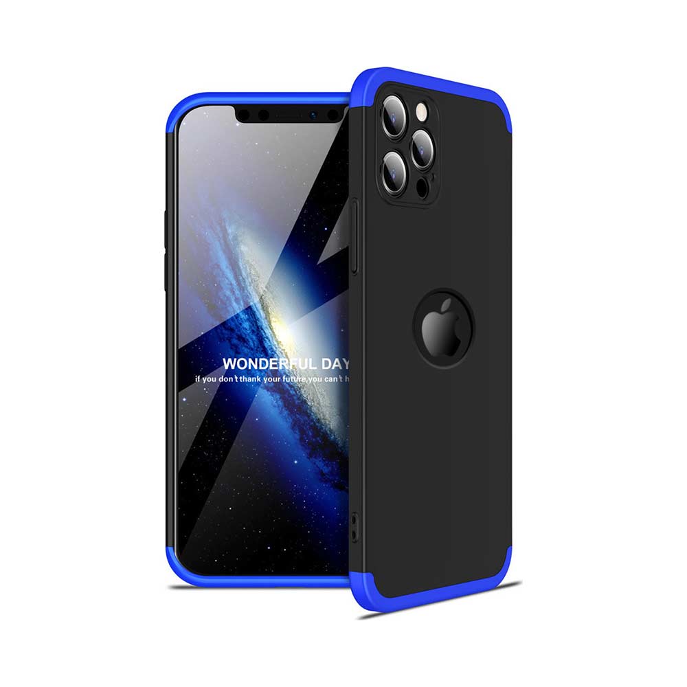 GKK Electroplate Glass Case Apple iPhone 12 Pro Cube Μπλε