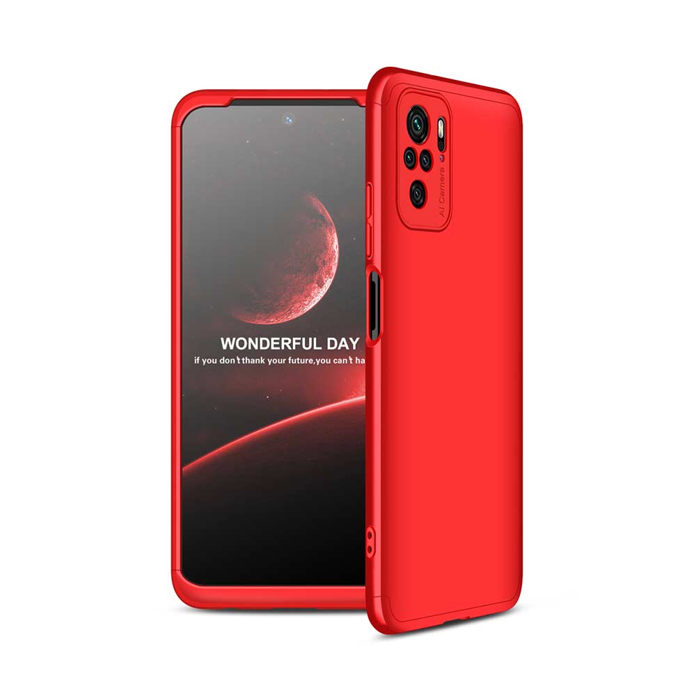 GKK 360 Full Body Protection Xiaomi Redmi Note 10 / Redmi Note 10s / Poco M5s Μαύρο/Κόκκινο