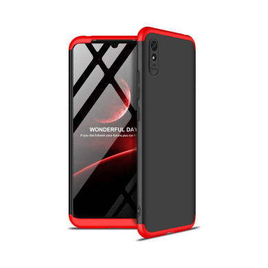 GKK 360 Full Body Protection Xiaomi Redmi 9A / Redmi 9AT Μαύρο/Κόκκινο