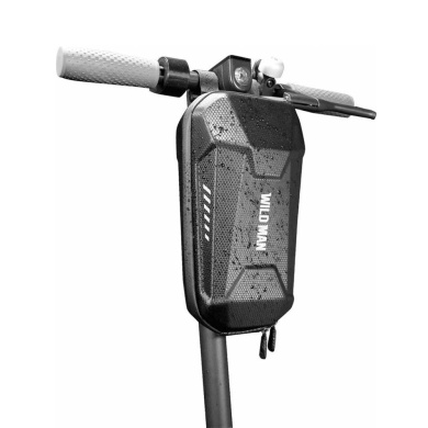 Αδιάβροχη Μπροστινή Τσάντα Αποθήκευσης WildMan ”L” για Electric Scooter/Ποδήλατο Μαύρο