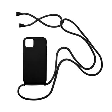 Θήκη Σιλικόνης με Κορδόνι CarryHang Sonique Apple iPhone 11 Μαύρο