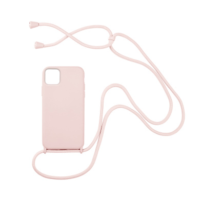 Θήκη Σιλικόνης με Κορδόνι CarryHang Sonique Apple iPhone 11 Ροζ