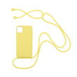 Θήκη Σιλικόνης με Κορδόνι CarryHang Sonique Apple iPhone 11 Pro Κίτρινο