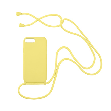Θήκη Σιλικόνης με Κορδόνι CarryHang Sonique Apple iPhone 7 Plus / iPhone 8 Plus Κίτρινο