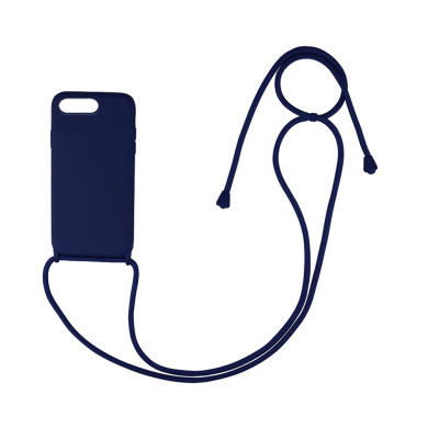 Θήκη Σιλικόνης με Κορδόνι CarryHang Sonique Apple iPhone 7 Plus / iPhone 8 Plus Μπλε Σκούρο